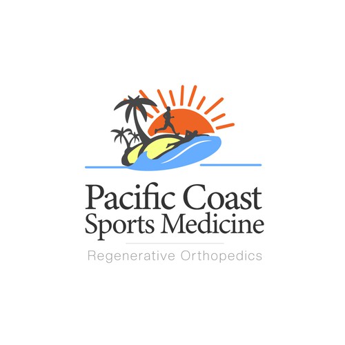 Pacific logo with the title 'Sport Medcine Logo '