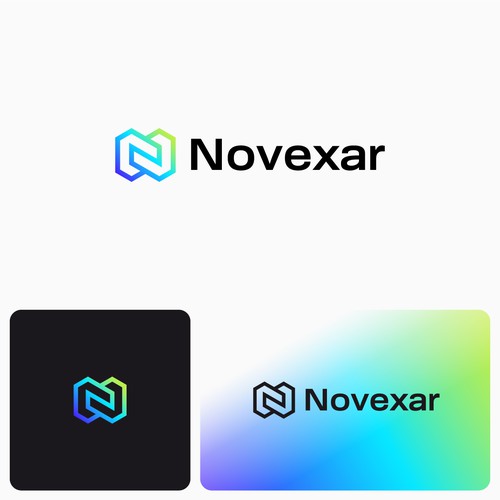 Agency brand with the title 'Modern Letter N logo'