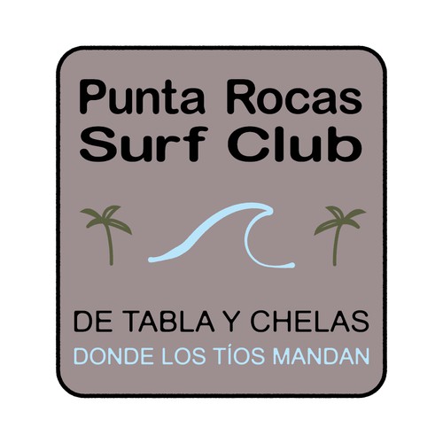 Surfboard logo with the title 'Surf Club Logo'