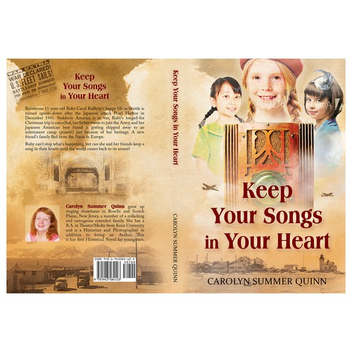 Children's book cover with the title 'Book cover for "Keep the Songs in Your Heart" '