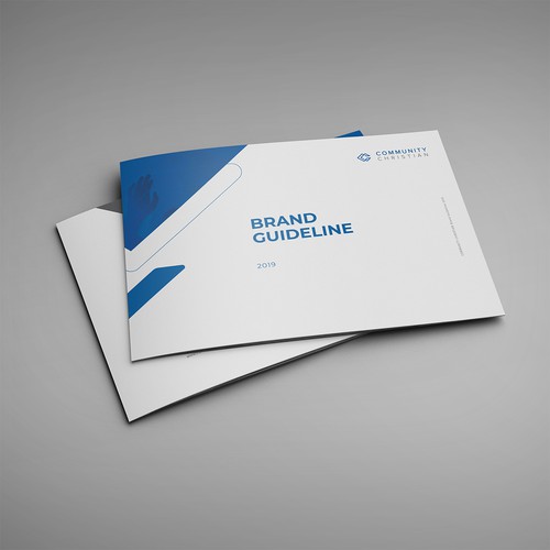 Church design with the title 'Brand Guide for Church and religious community'