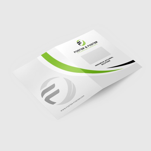 Report cover design with the title 'Foster and Foster - Report Cover'