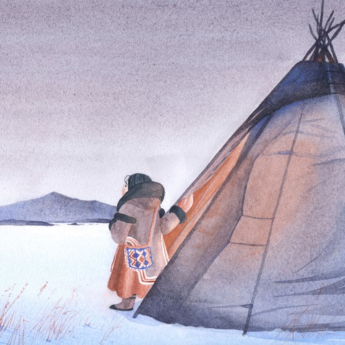 Pencil artwork with the title 'Yuka and the Universe by Wade F. Wilson'