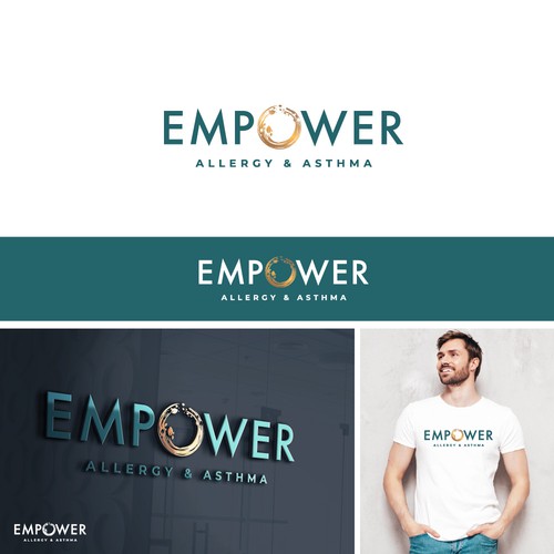 Abstract logo with the title 'Logo for allergy medical office'