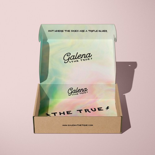 Fashion packaging with the title 'Galena The True Packaging and Brand Identity Design'