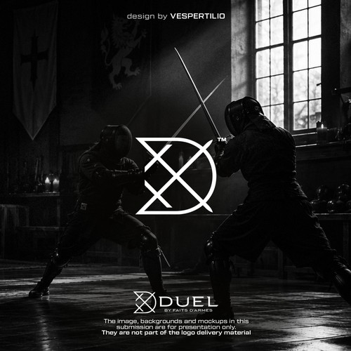 Logo with the title 'Logo design for "Duel by Faits D'Armes"'