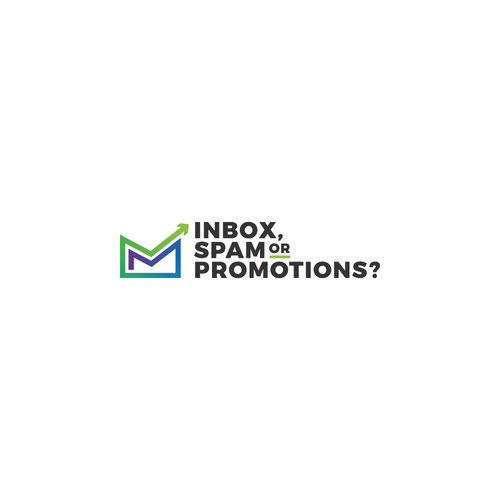 Mailbox logo with the title 'Imbox, Spam or Promotions - Logo Design'