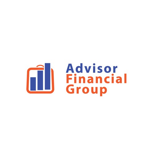Nice logo with the title 'Playful graphic for financial group'