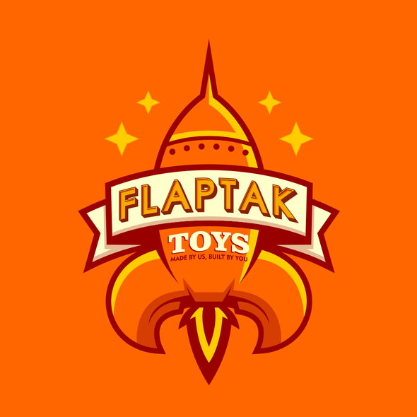 Vintage modern logo with the title 'Vintage Unique Rocket Logo'