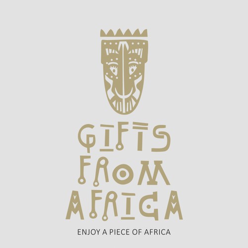 Rustic brand with the title 'GIFTS FROM AFRIC'
