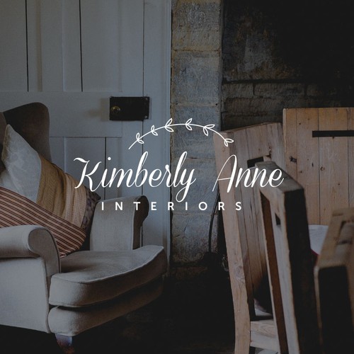 Branch logo with the title 'Feminine and gracious logo for an interior designer'