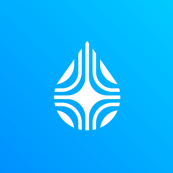 Water drop design with the title 'light and water drop'