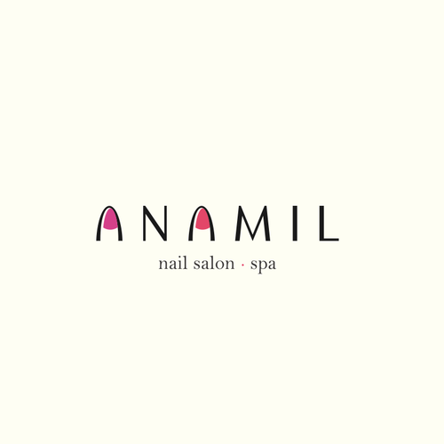 Nail design with the title 'ANAMIL'