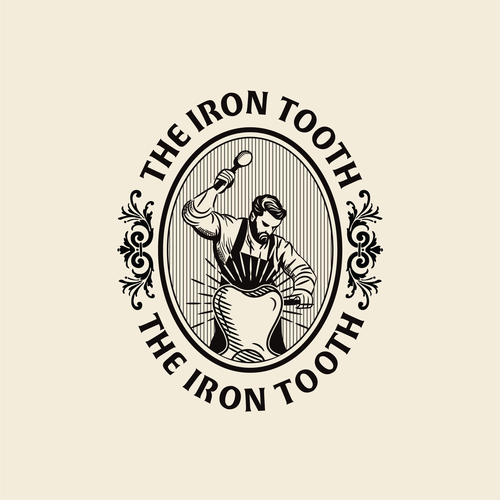 Clinic brand with the title 'The Iron Tooth - Design the logo for a group of Dental Offices'