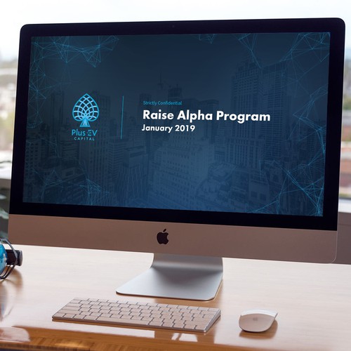 Slide design with the title 'Power Deck for Investment brand'