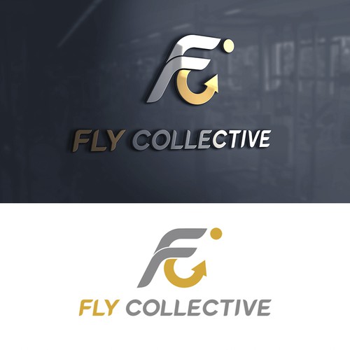 Movement logo with the title 'Logo for fitness studio Fly Collective'