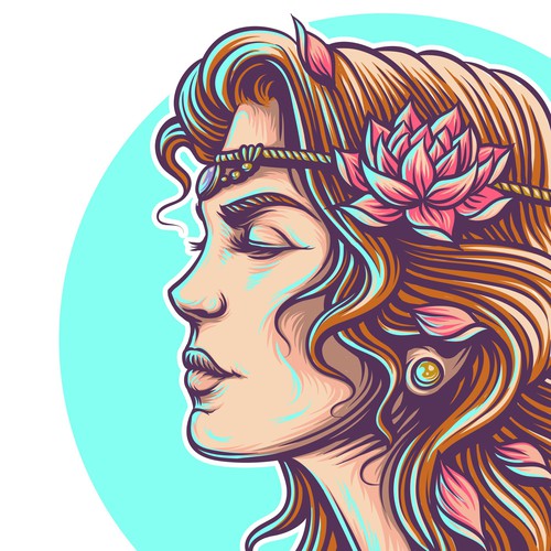 Old school logo with the title 'Illustration Logo for Ex Wife Tribe'