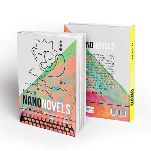 Quirky book cover with the title 'Quirky book cover design proposal'