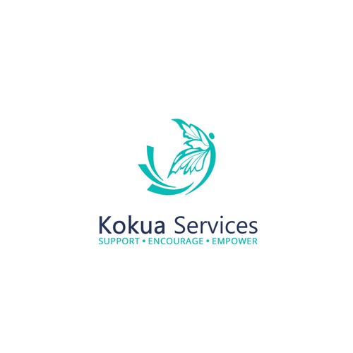 Transformation logo with the title 'logo for Kokua Services'