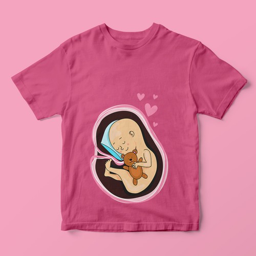 Cute t-shirt with the title 'Design t-shirt for maternity. '