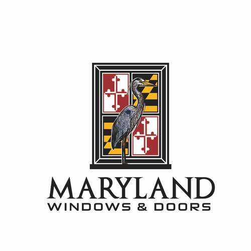 Window logo with the title 'Maryland Windows and Doors'