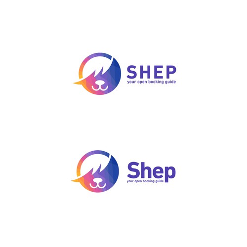 Traveling design with the title 'Shepherd dog Logo Concept'