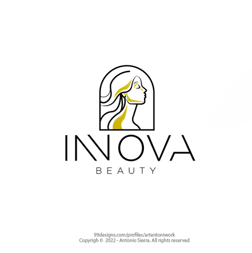 Salon logo with the title 'INNOVA BEAUTY'