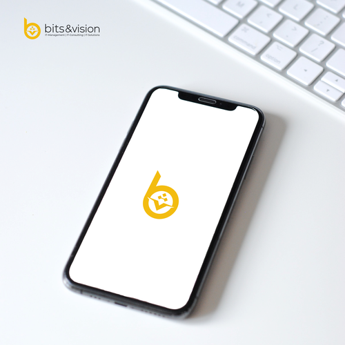 Networking logo with the title 'Bits&Vision Logo | Apps logo | IT Logo | | Networking | Proffesional'