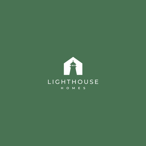 Lighthouse logo with the title 'Lighthouse homes'