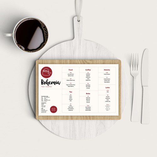 Crisp design with the title 'Clean & crisp menu design'