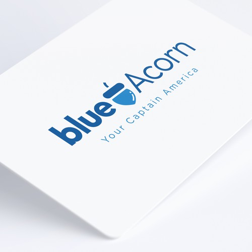 Consulting brand with the title 'BlueAcorn logo'