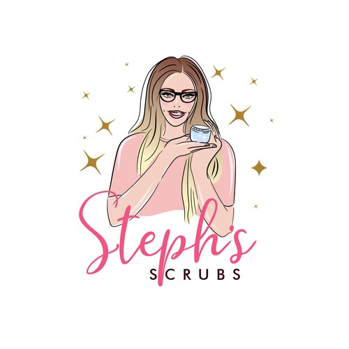 Woman face logo with the title 'logo concept for beauty'