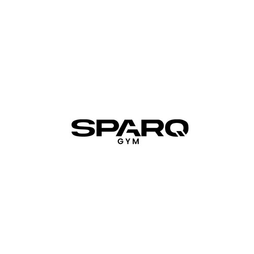 Gym design with the title 'Sparq Gym Logo Design'
