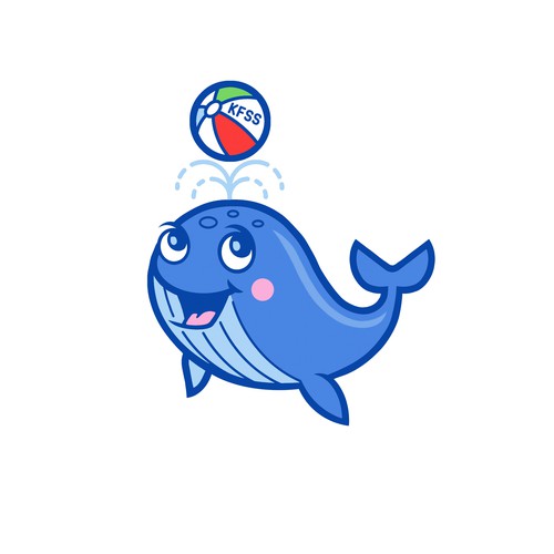 Swimming logo with the title 'KFSS Swim Team Logo'