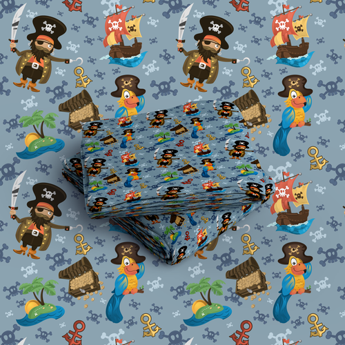 Pirate artwork with the title 'Kids N' Such'