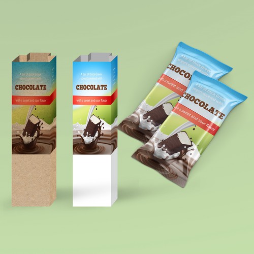 Milk packaging with the title 'Packaging for Milky'