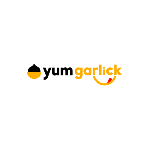 Garlic logo with the title 'Black Garlic / Yum Garlic'