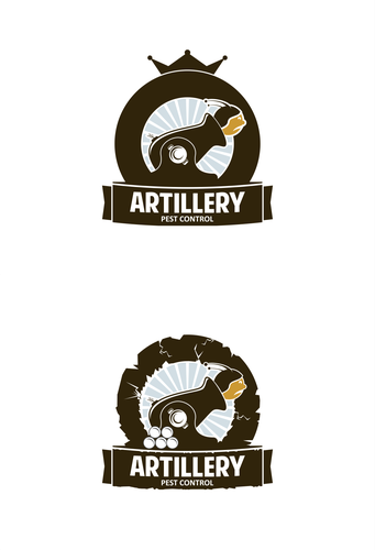 Pest control logo with the title 'ARTILLERY'