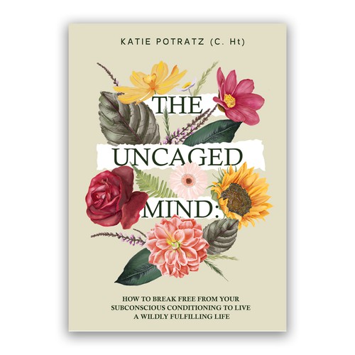 Flower book cover with the title 'Floral book cover'