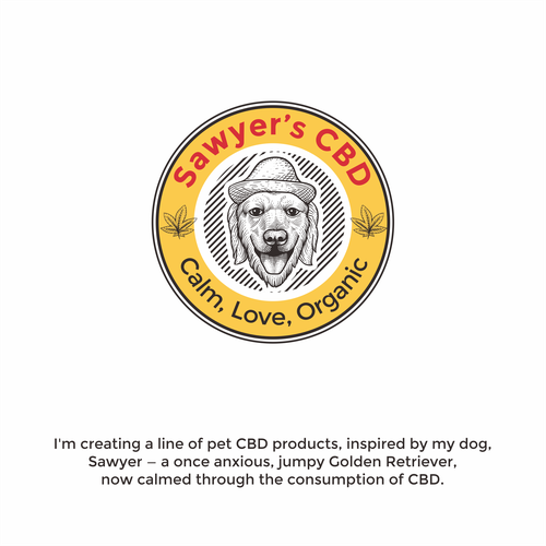 Hemp oil logo with the title 'sawyer's CBD'