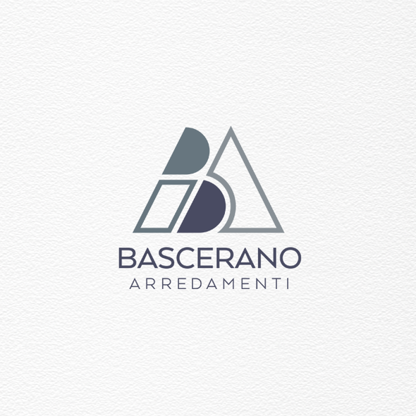 Furniture design with the title 'Bascerano Arredamenti'