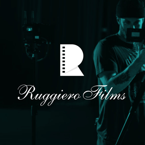 Filmstrip logo with the title 'Ruggerio Films'