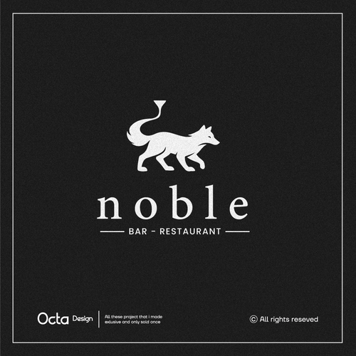 Fox logo with the title 'noble bar '