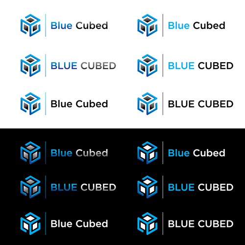 Satellite logo with the title 'Blue Cubed'