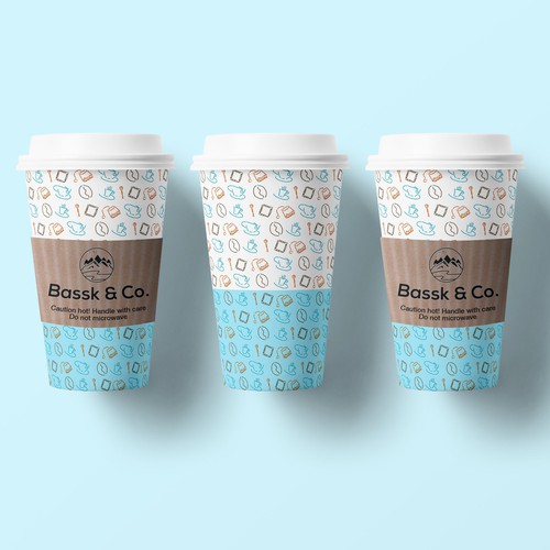 Teacup design with the title 'Paper cup'