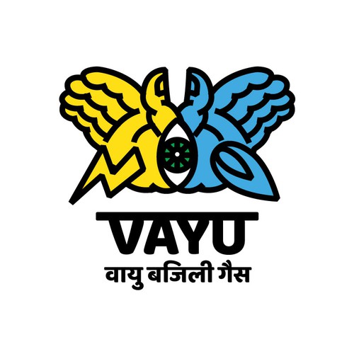 Electrical logo with the title 'VAYU — GOD of the WIND'