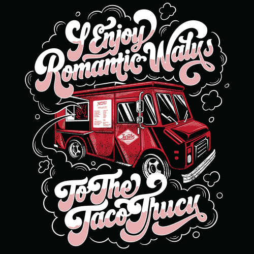Truck t-shirt with the title 'tshirt design'