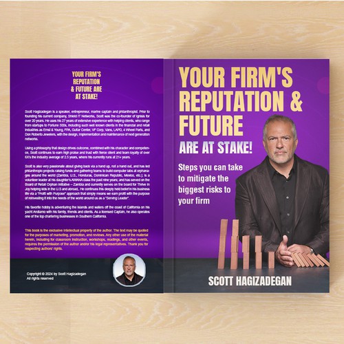 Conceptual book cover with the title 'Your firms reputation and future '