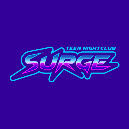 Nightclub design with the title 'Surge logo'