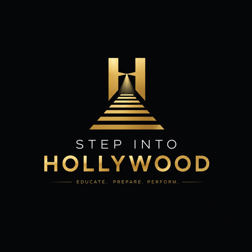 Light logo with the title 'Step into hollywood'